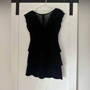 Lulus mesh black mini dress